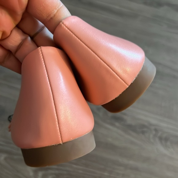 NEW C Paravano Pink Ballet Flats with Mary Jane Design size 41 or 10 - Picture 6 of 7